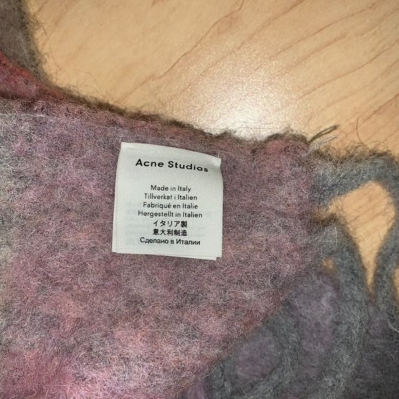 Spectacular quality Acne Studios Checkered scarf - Picture 3 of 4